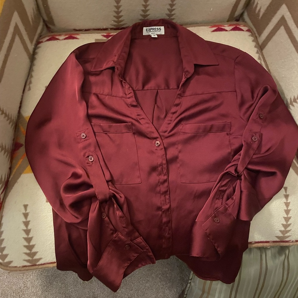 Express Slim Fit Portofino Shirt